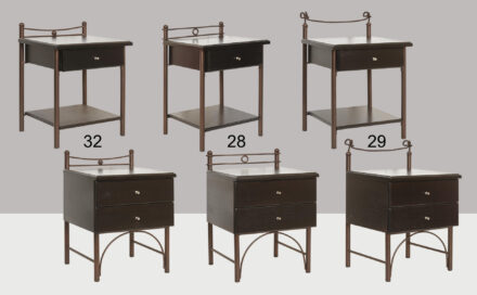 Μεταλλικό Κομοδίνο Finn 82202