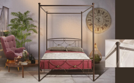 Μεταλλικό Κρεβάτι Violet 82140-26