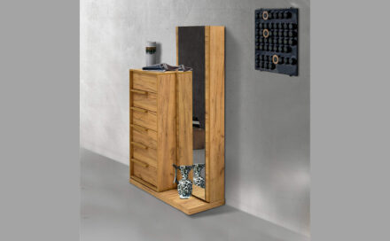 Συρταριέρα με Καθρέφτη Δαπέδου Zoe 82234