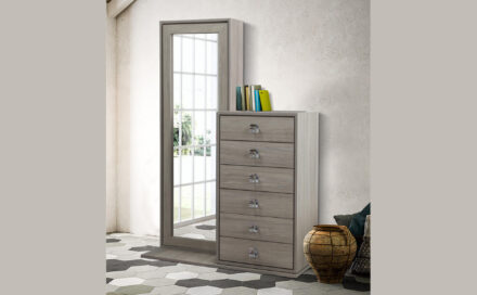 Συρταριέρα με Καθρέφτη Δαπέδου Otto 82223