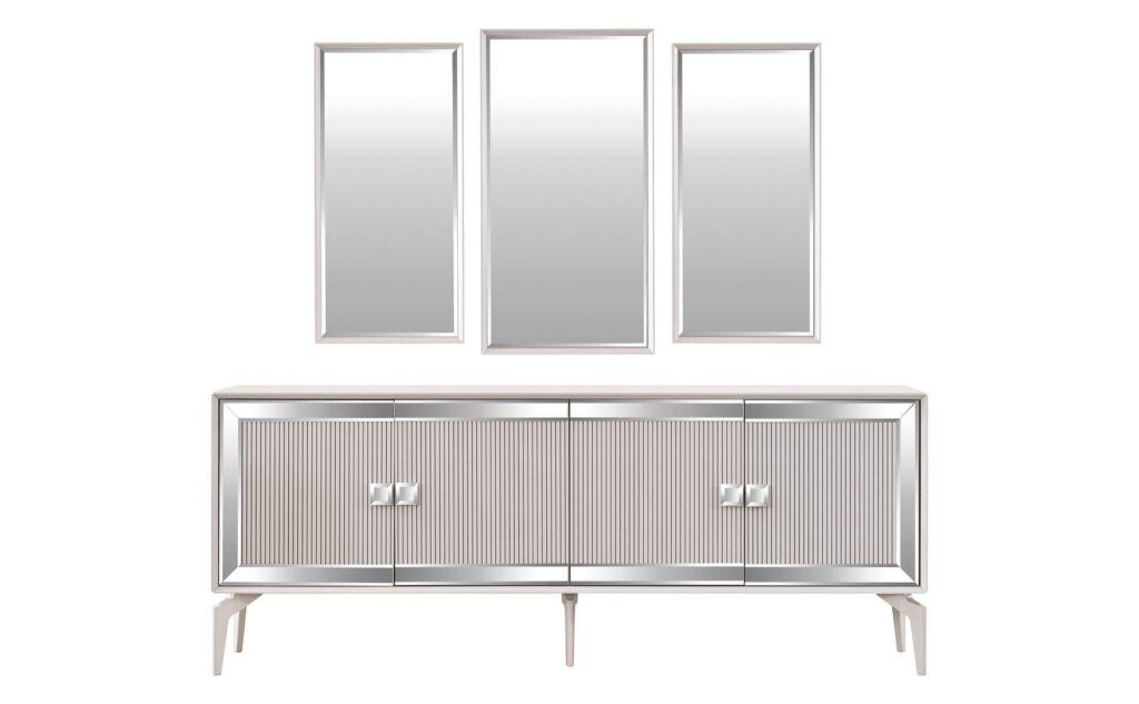 15104 6 1024x633 - Μπουφές με καθρέφτες Line Off White 84115