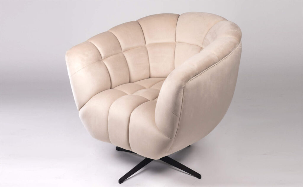 11830 4 1024x633 - Πολυθρόνα Περιστρεφόμενη Daisy 81216